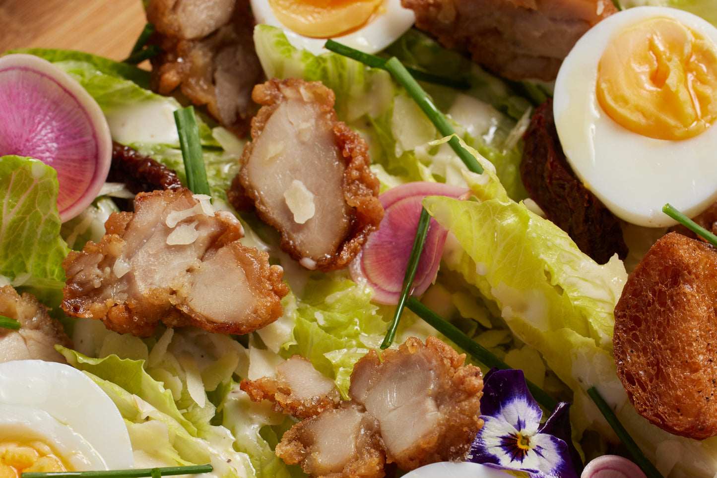 Crispy Chicken Caesar Salad
