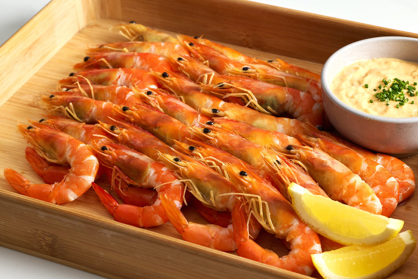 PEELED Whole Cooked Tiger Prawn with Marie Rose Sauce