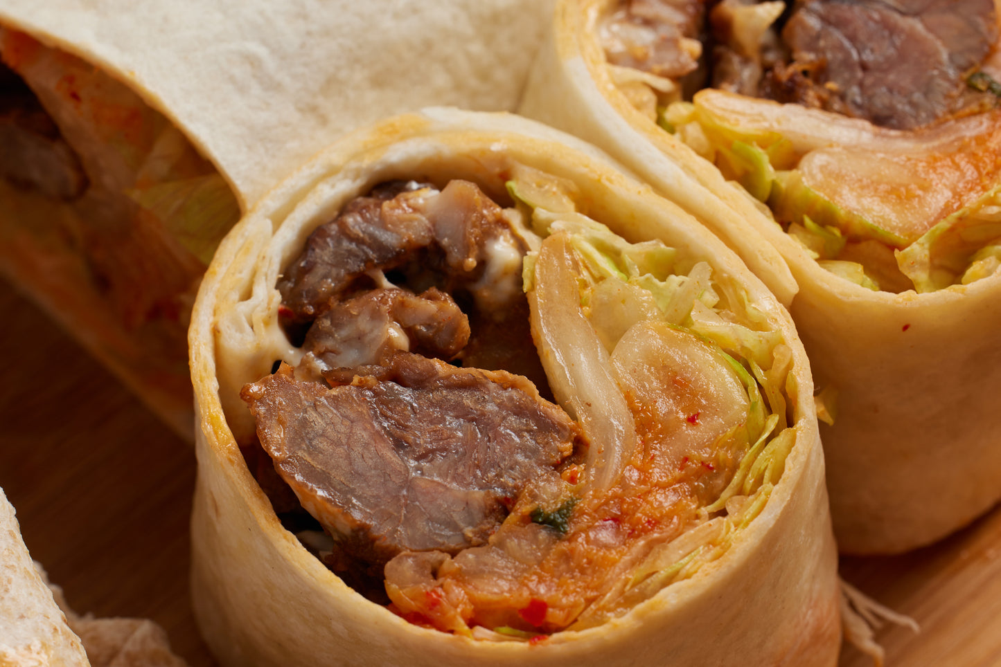Gourmet Meat and Kimchi Wrap
