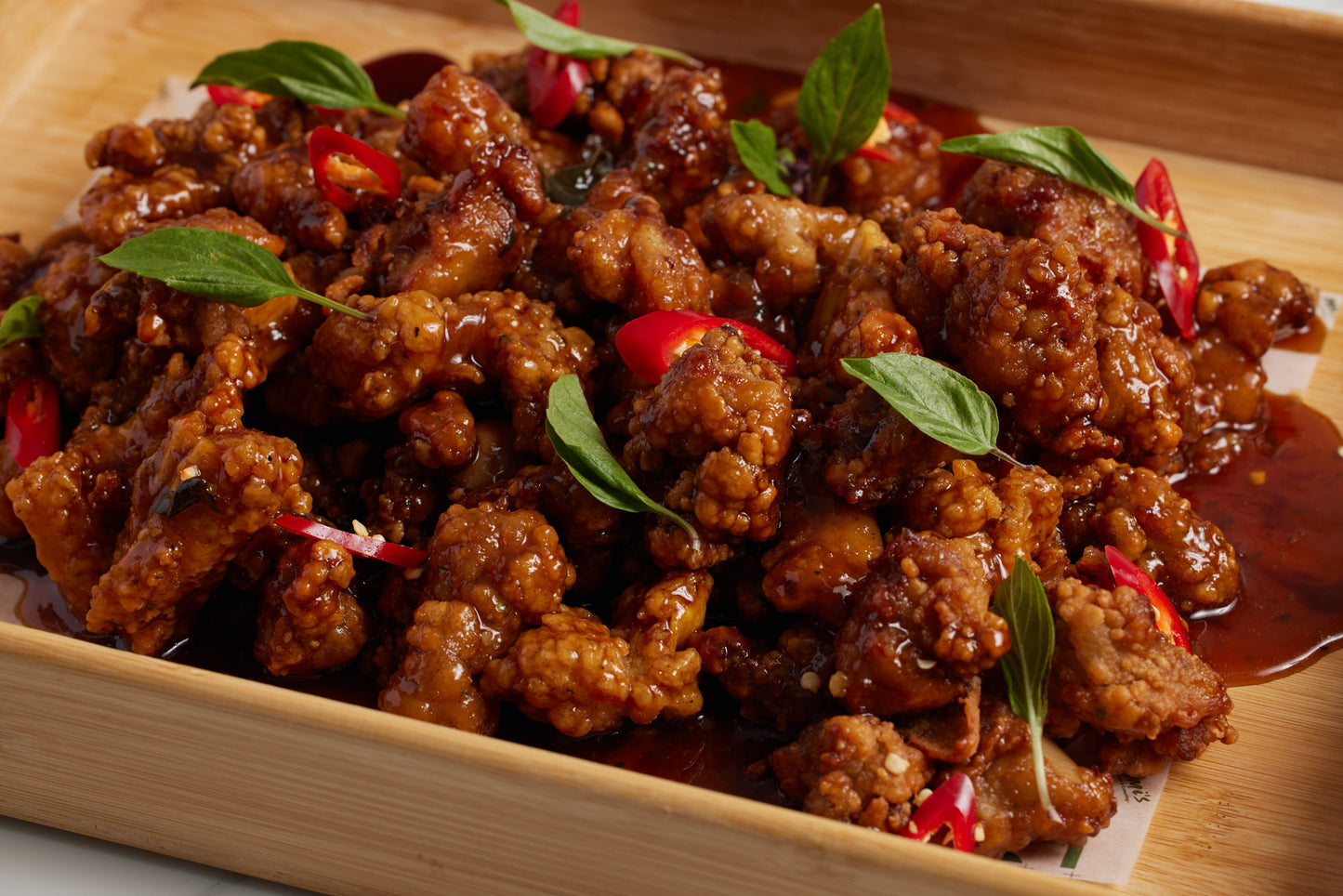 Taiwanese Three Cup Style Crispy Boneless Chicken