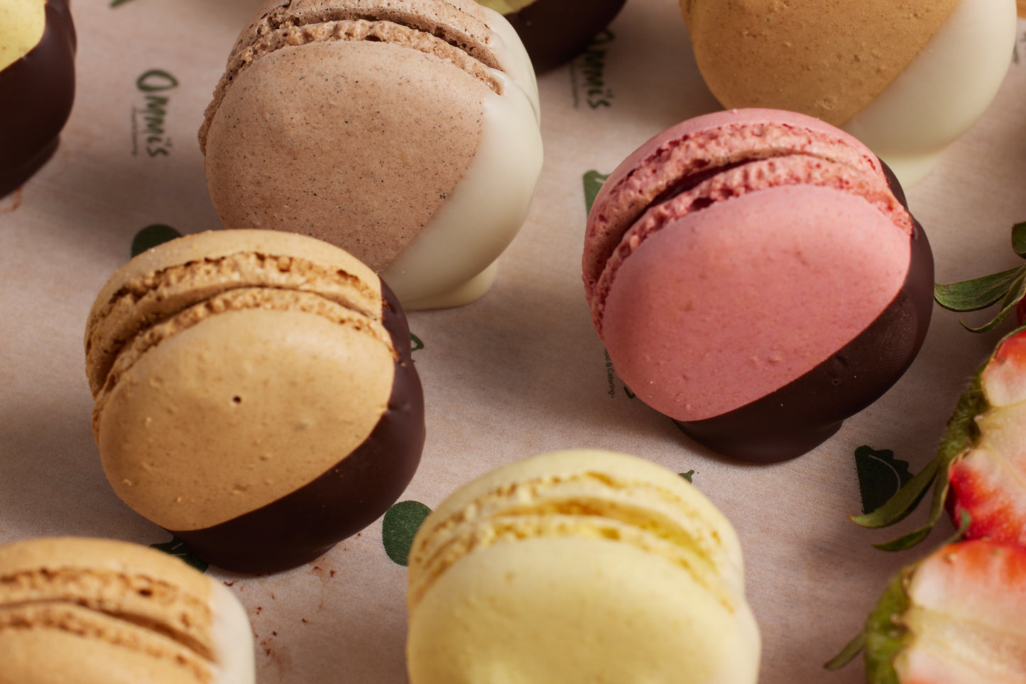 Fruit Skewers and Macaroon