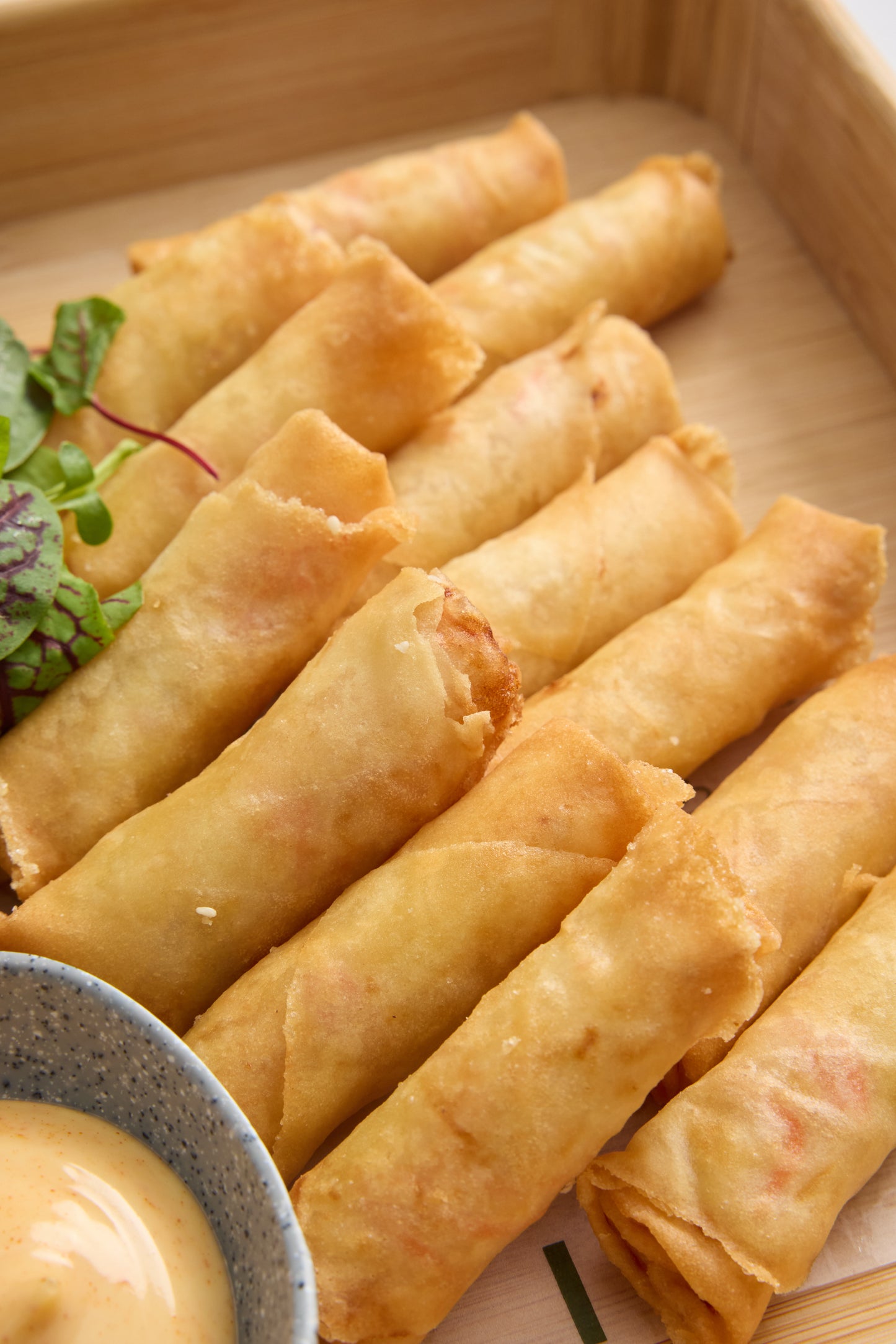 Crispy Spring Rolls with Dipping Sauce