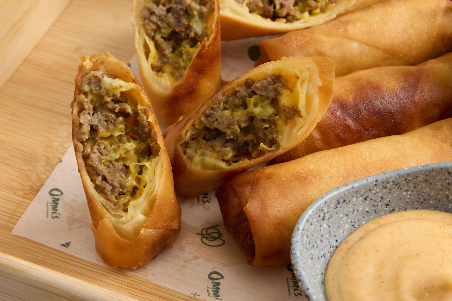 Crispy Spring Rolls with Dipping Sauce