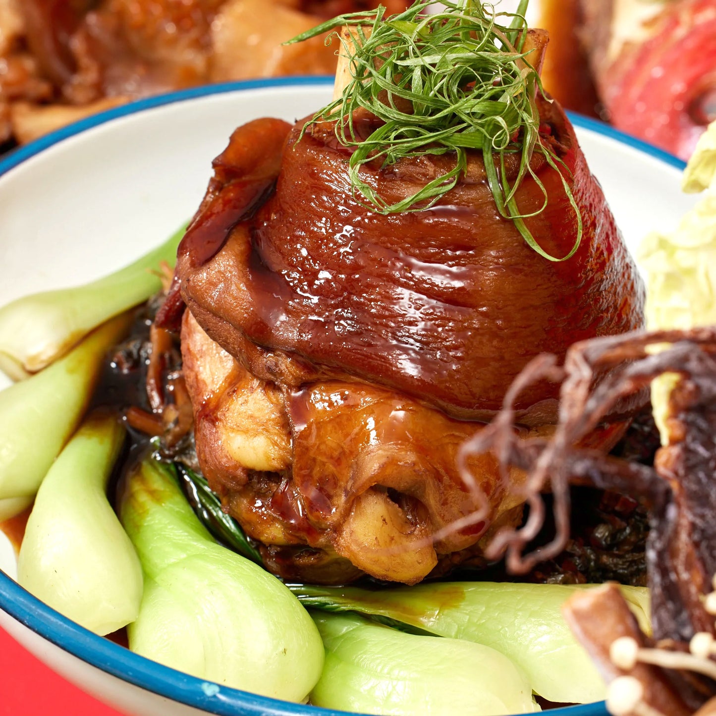 Braised Pork Hock, Bamboo Shoot, Preserved Mustard Cabbage|梅干筍香金蹄膀