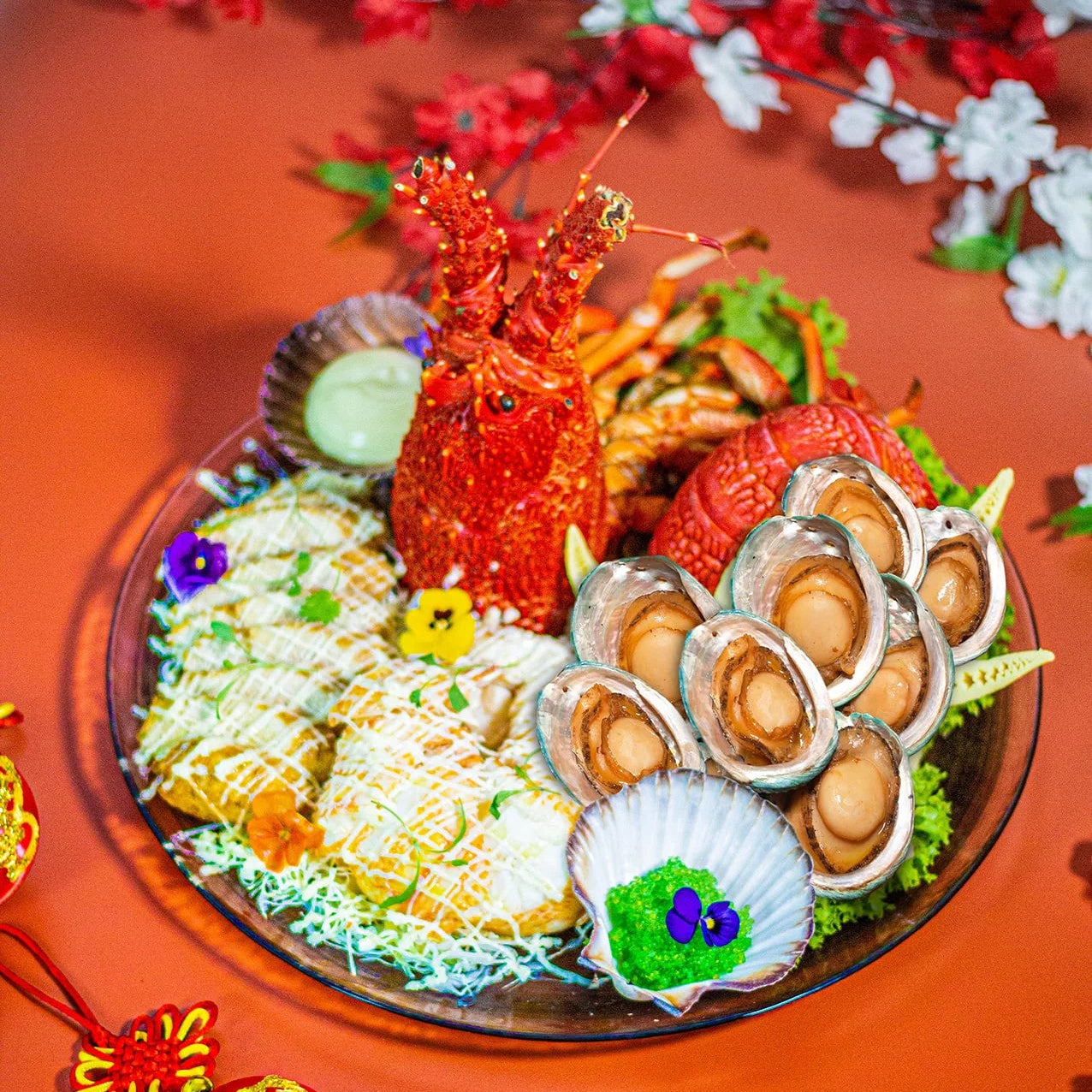 Abalone and Lobster Platter|五味九孔鮑魚&龍蝦沙拉拼盤