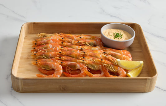 PEELED Whole Cooked Tiger Prawn with Marie Rose Sauce