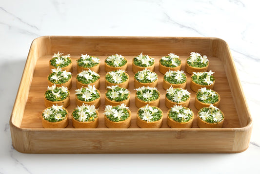 Torched Sweet Corn on Tartlet with Lime (v)