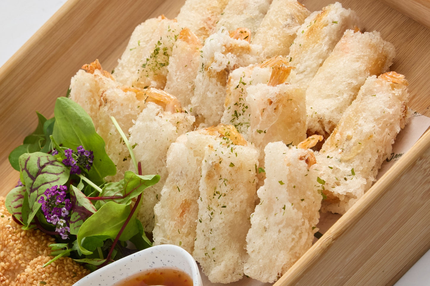 Prawn Toast and Rolls