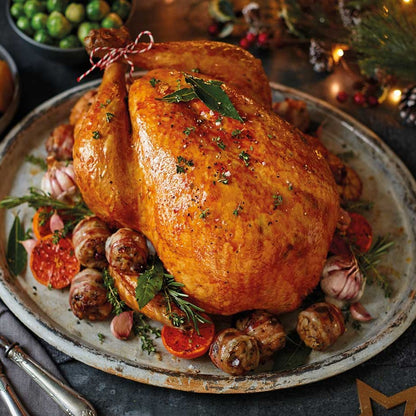 Xmas Roast Chicken with Cranberry Jam and Truffle Gravy