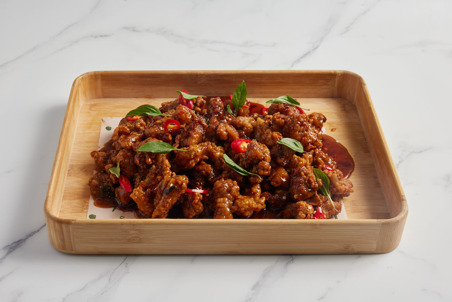 Taiwanese Three Cup Style Crispy Boneless Chicken